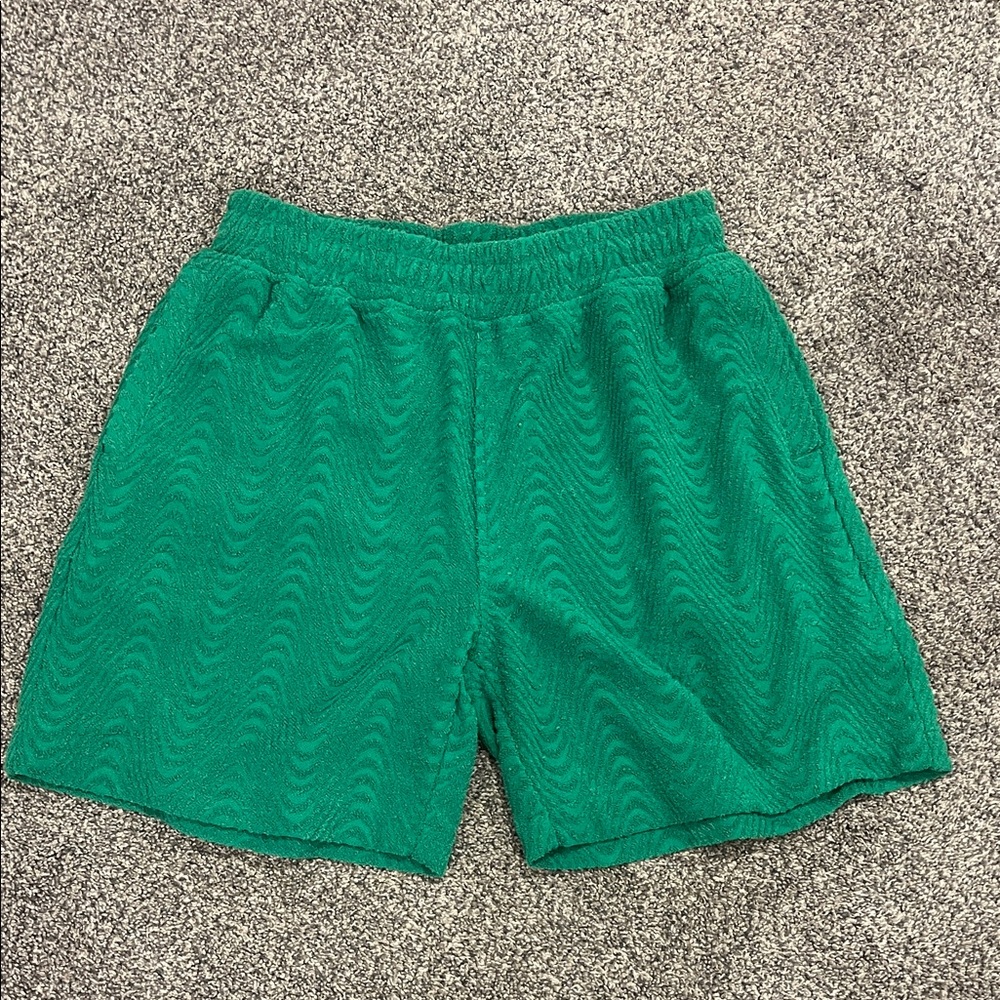 Vibrant Green Athletic Men's Shorts